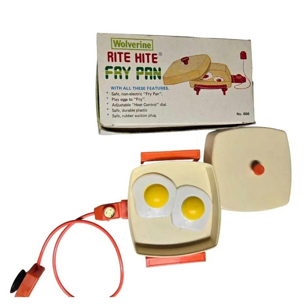 Wolverine Rite Hite Fry Pan Toy With Box‎ Childs Vintage Toy
